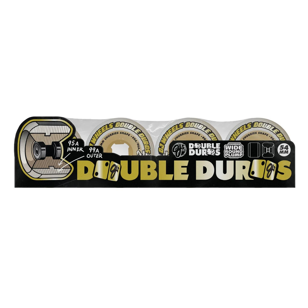 OJ Wheels - Double Duro Wheel - White Gum 54mm 99a/95a