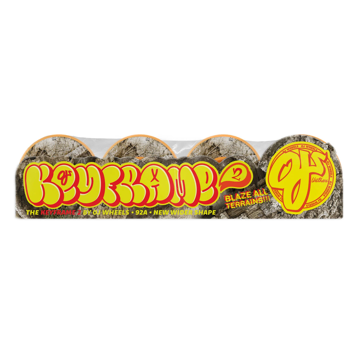 OJ Wheels - Realtree APX Keyframe 2 Wheel - Orange 56mm 92a
