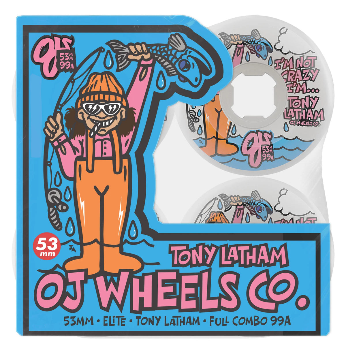 OJ Wheels - Tony Latham Elite Full Combo Wheel - 53mm 99a