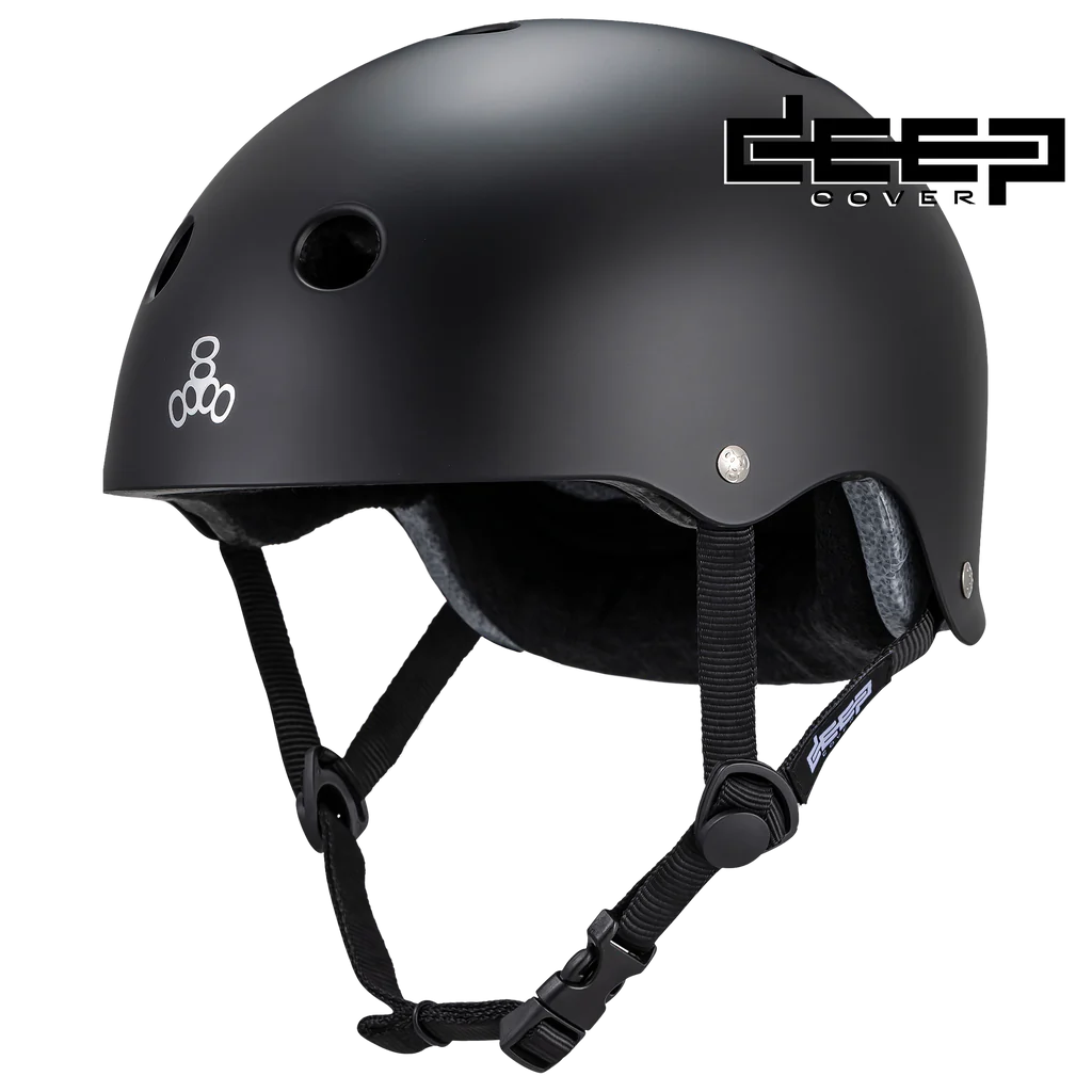 Triple 8 Helmets - Deep Cover Helmet - Black Matte