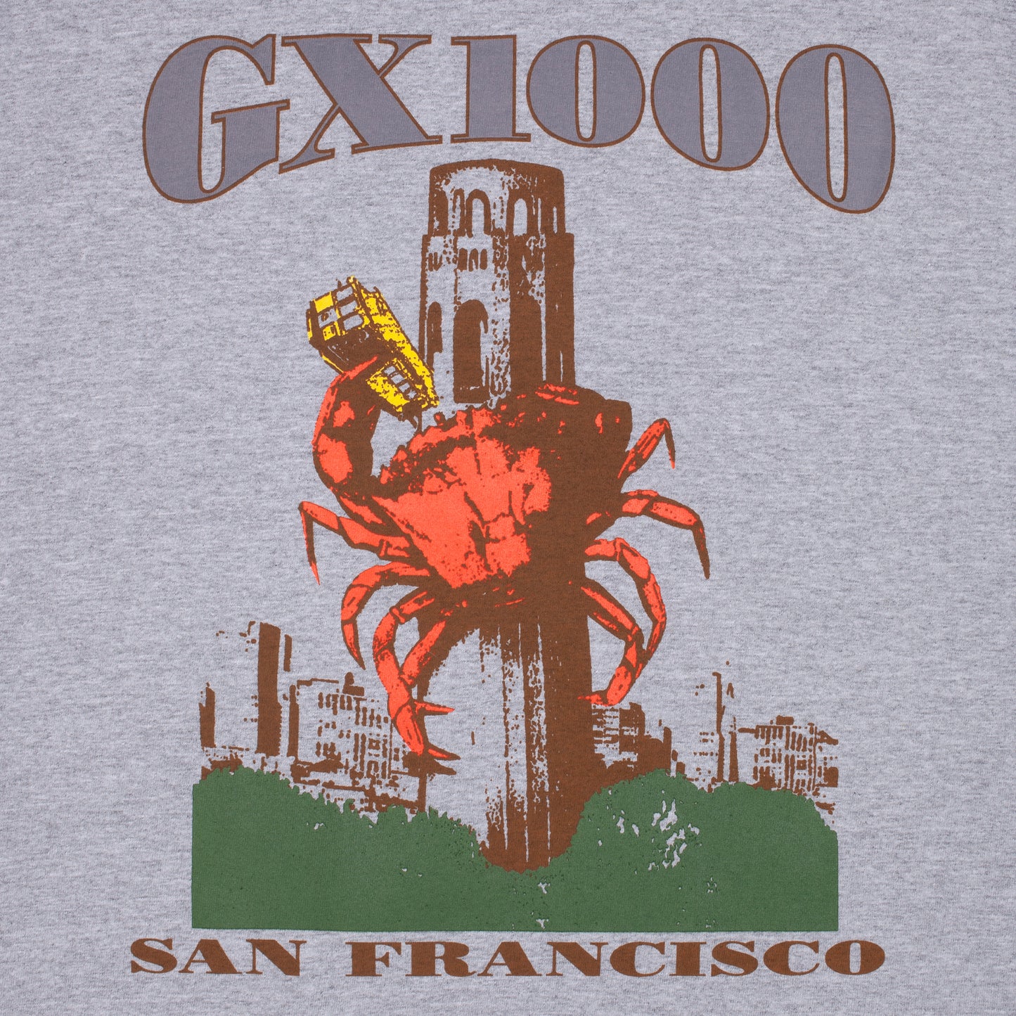 GX1000 - Crab T-Shirt - Heather Grey