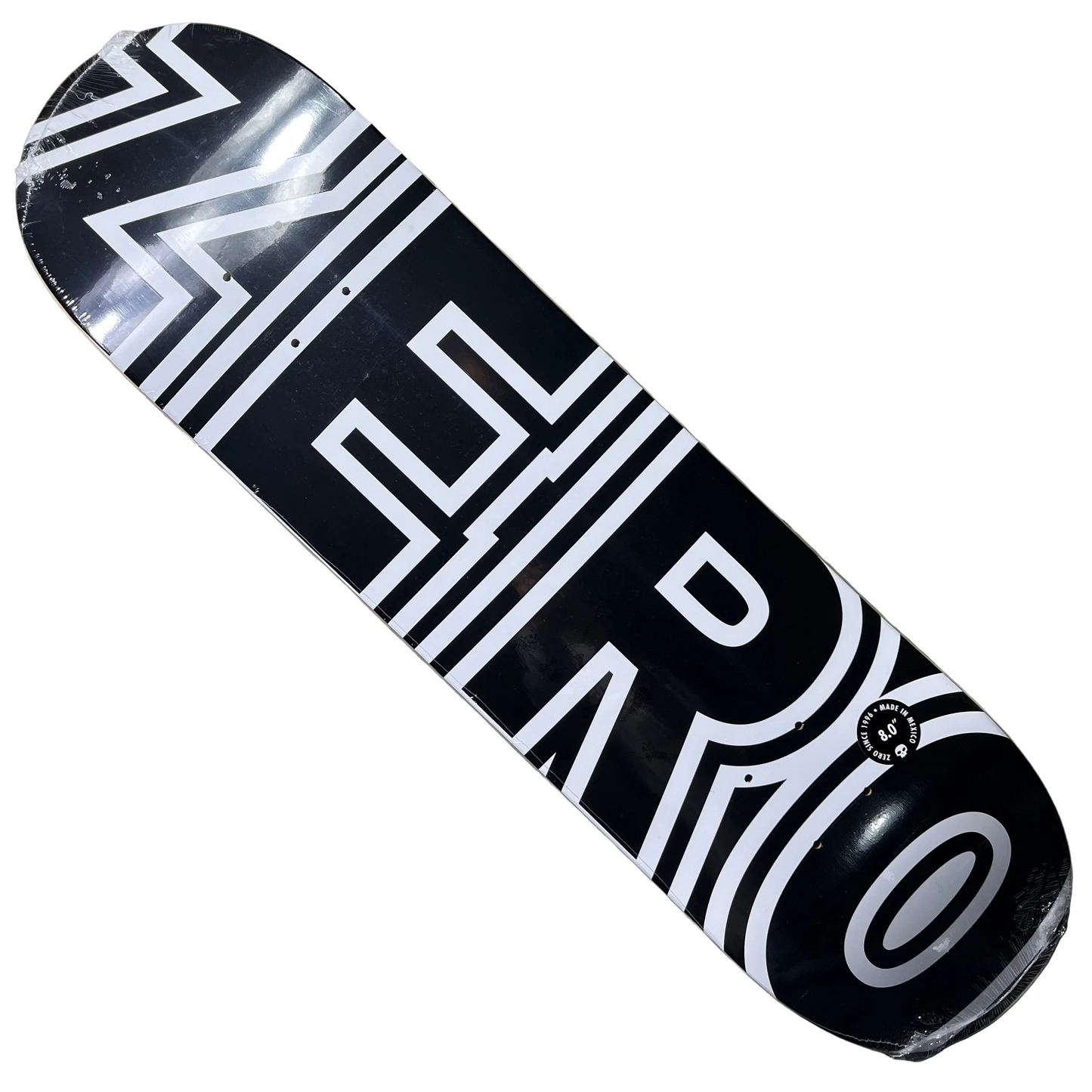Zero Skateboards - Classic Bold Deck - Black / White