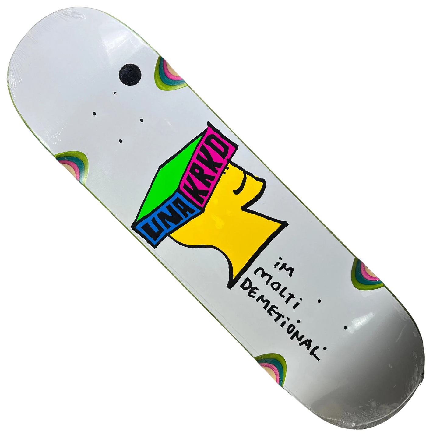 Krooked Skateboards - Una Farrar Molti Demetional Deck - 8.28" White