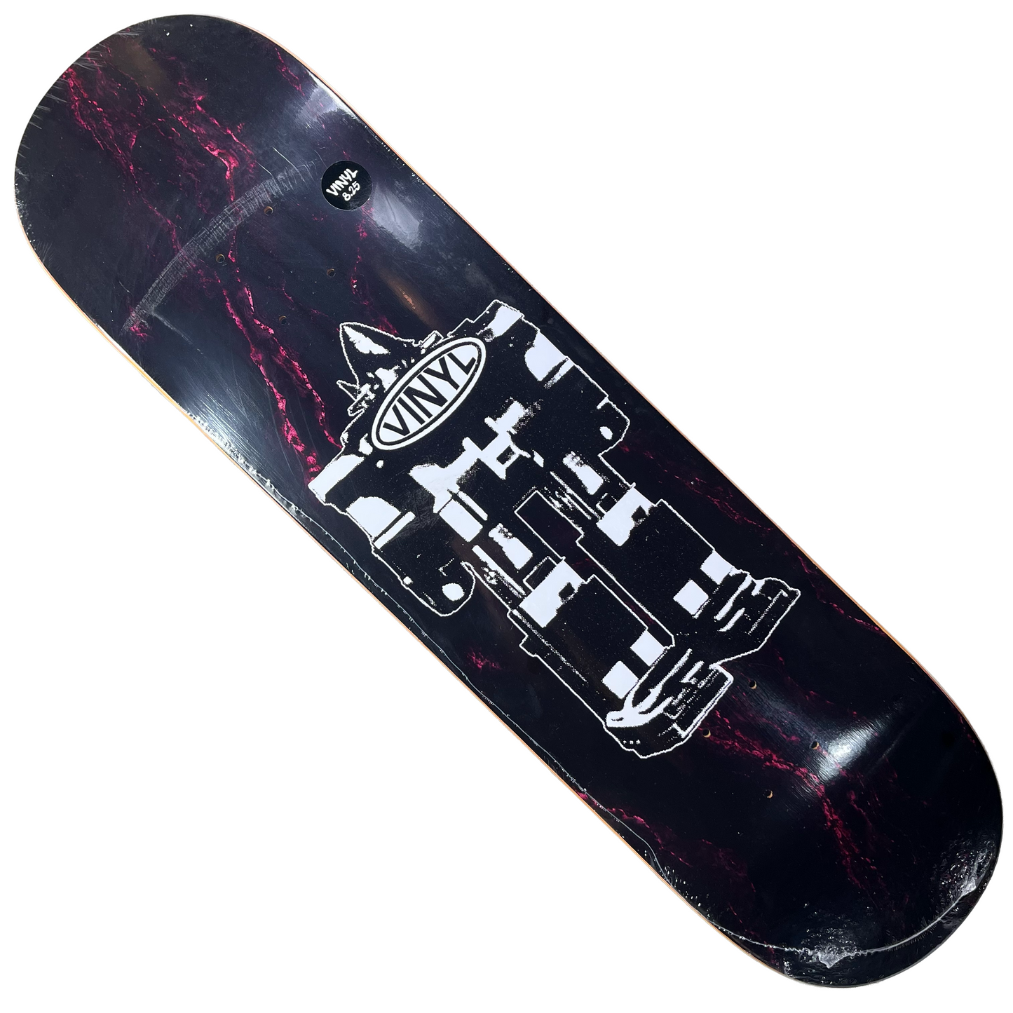 Vinyl Skateboards - Spiral Robot Marble Deck - 8.25"