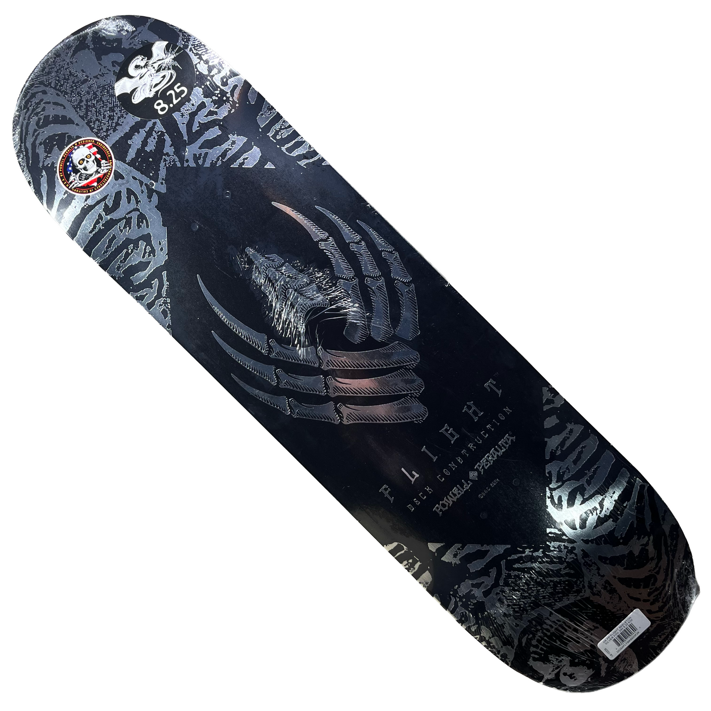 Powell Peralta - Skeleton Flight Silver Foil Deck - 8.25"