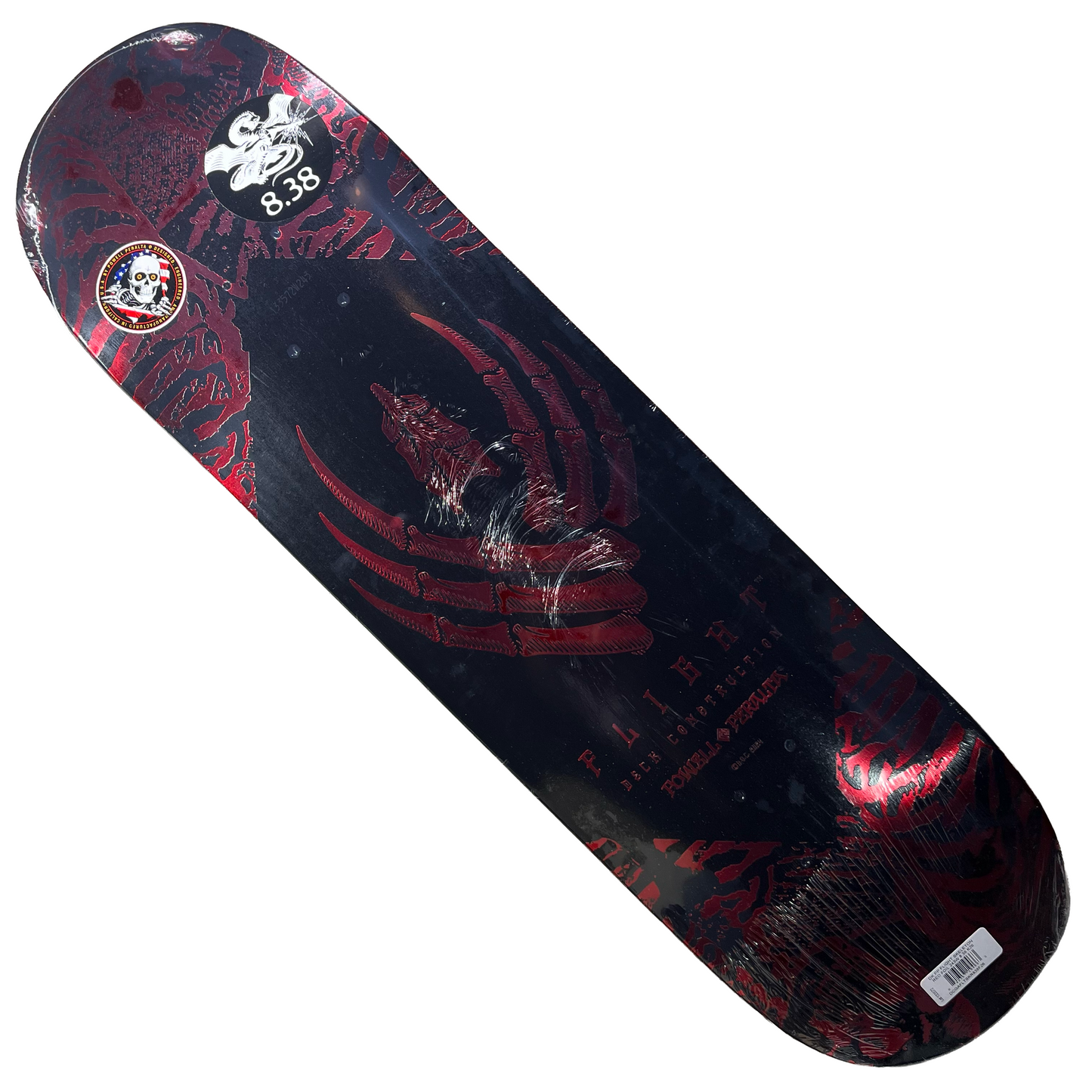 Powell Peralta - Skeleton Red Foil Flight Deck - 8.38"