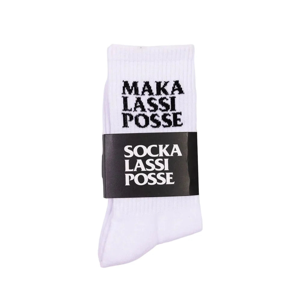 Maka Lassi Posse - One Rev Socks - White