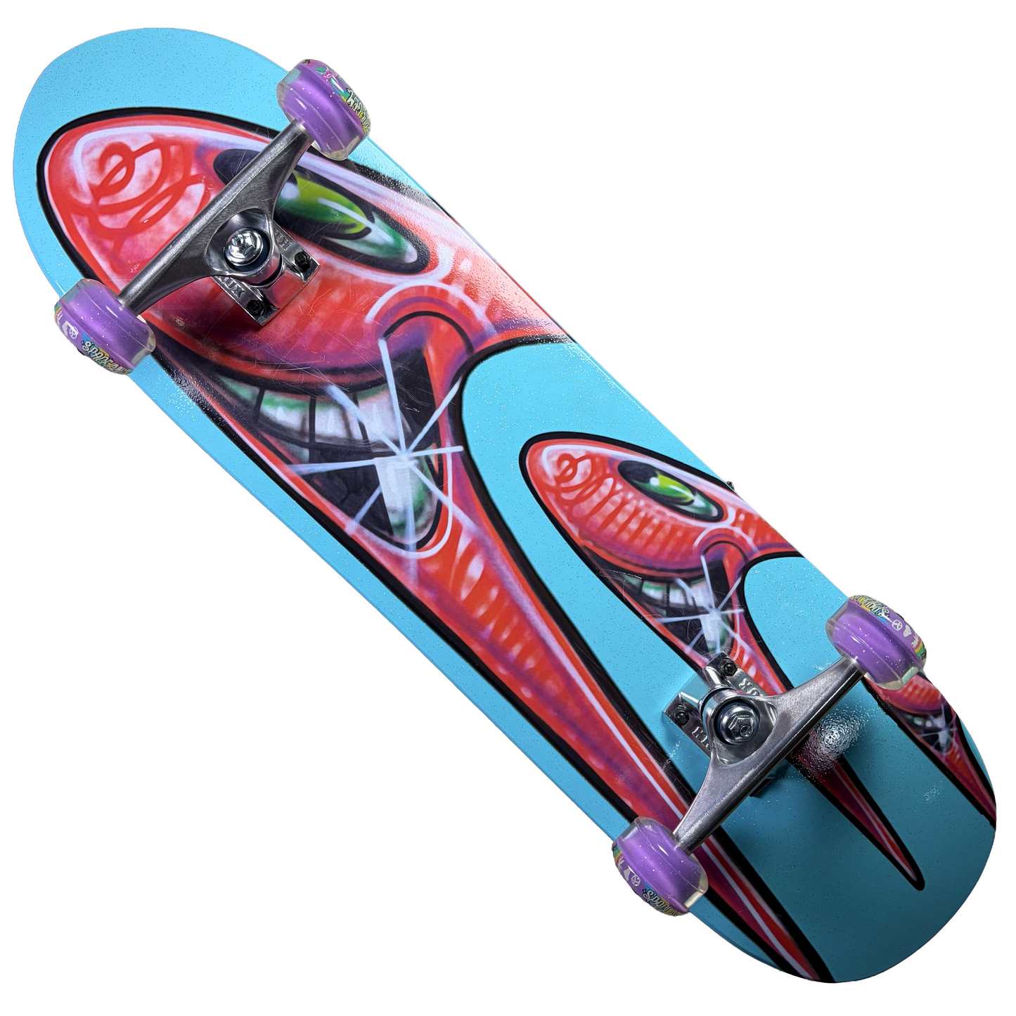 HUF - Kenny Scharf Karbombz Teal Cruiser Complete Skateboard - 8.5"