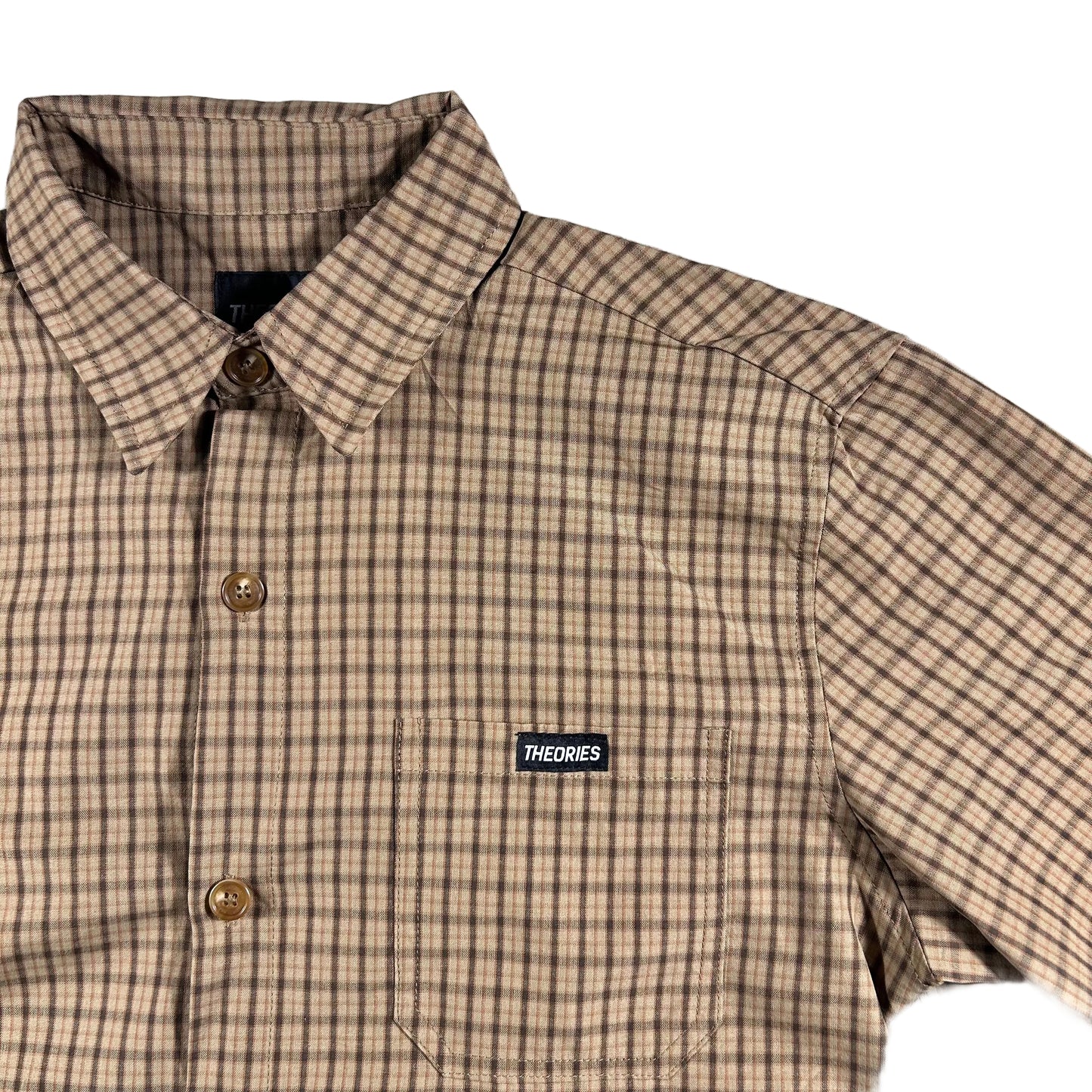 Theories - Avignon Flannel Button-Up Shirt - Caramel