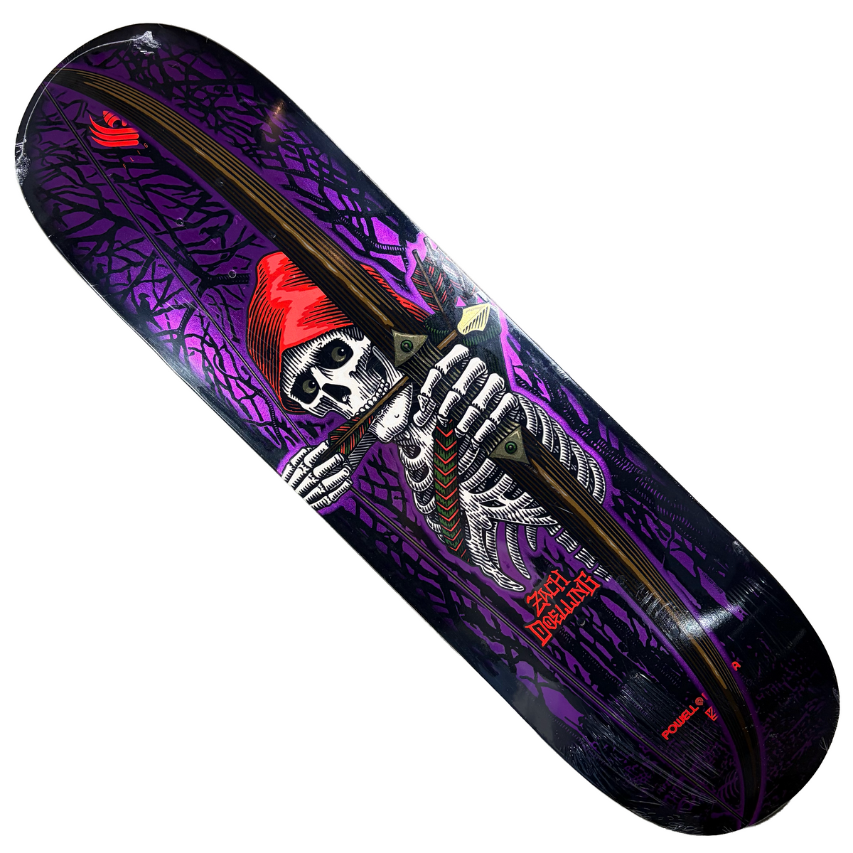 Powell Peralta - Zach Doelling Pro Purple Archer Skateboard FLIGHT Deck - 8.0"