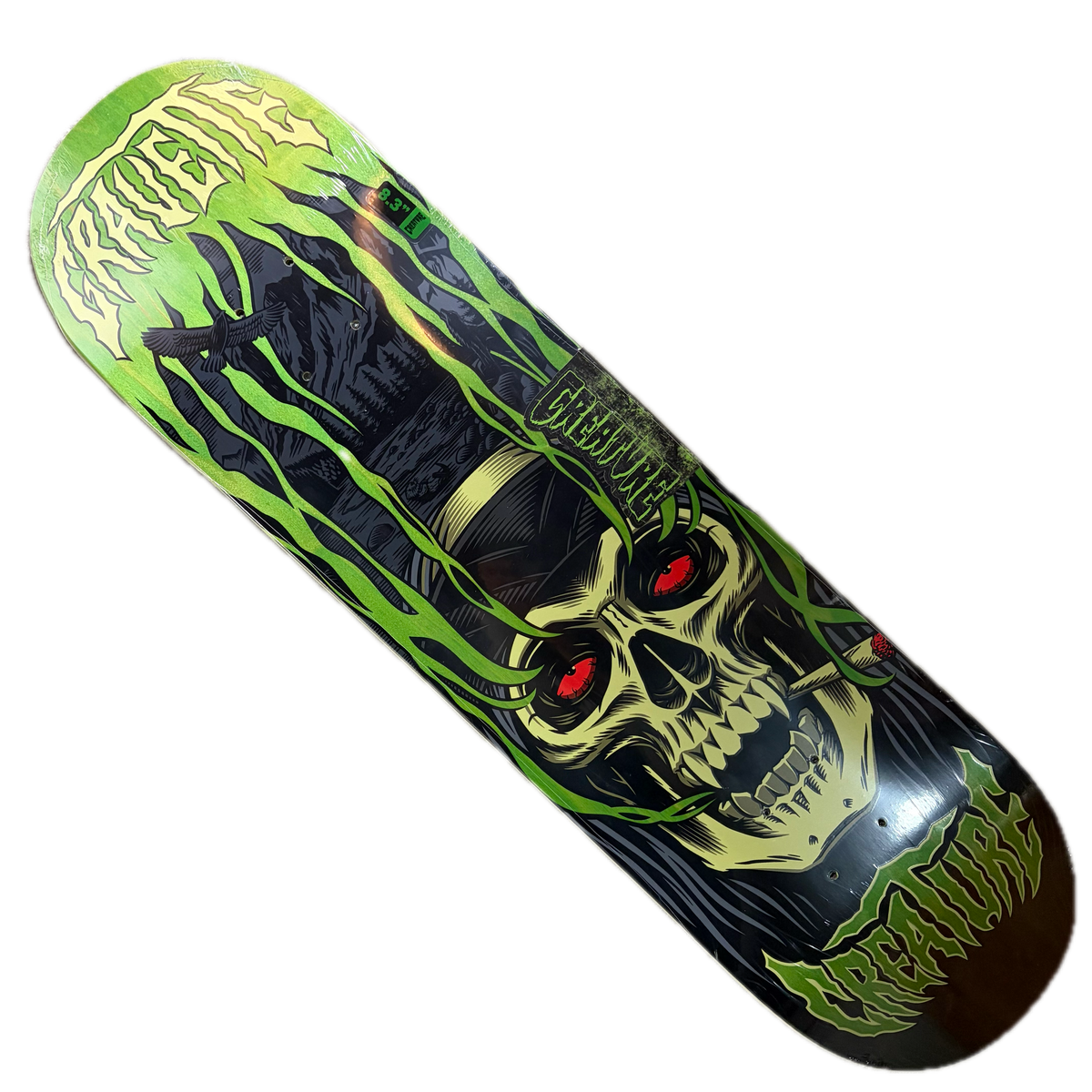 Creature Skateboards - Gravette Hippie Skull IV Pro Deck - 8.3"
