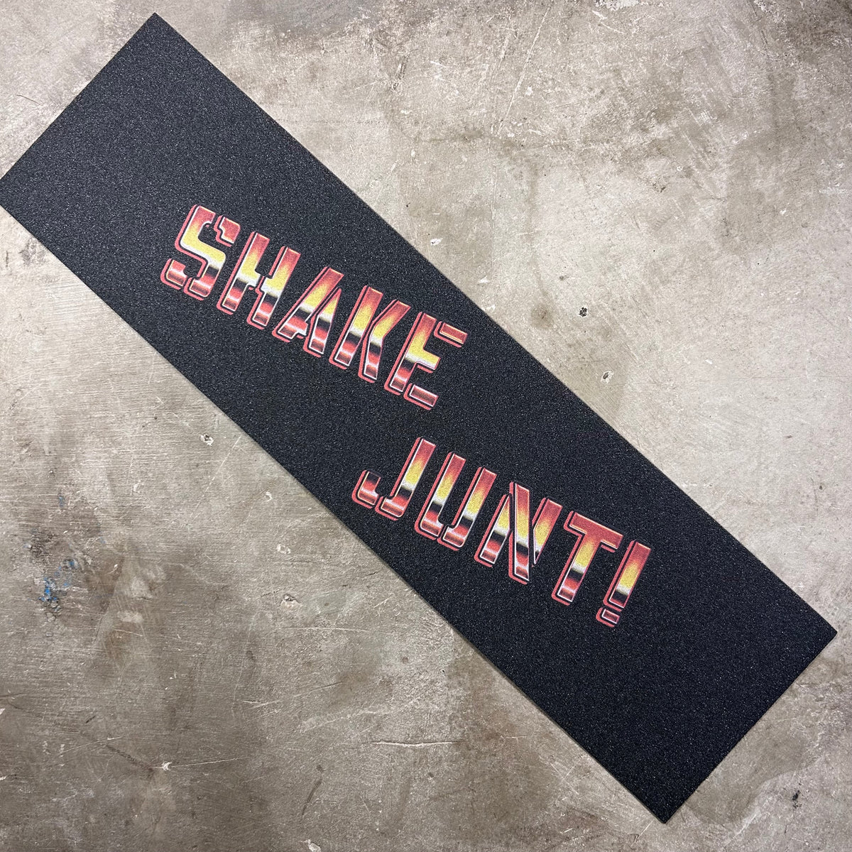 Shake Junt - Red Chrome Big Spray Logo MOB Skateboard Griptape