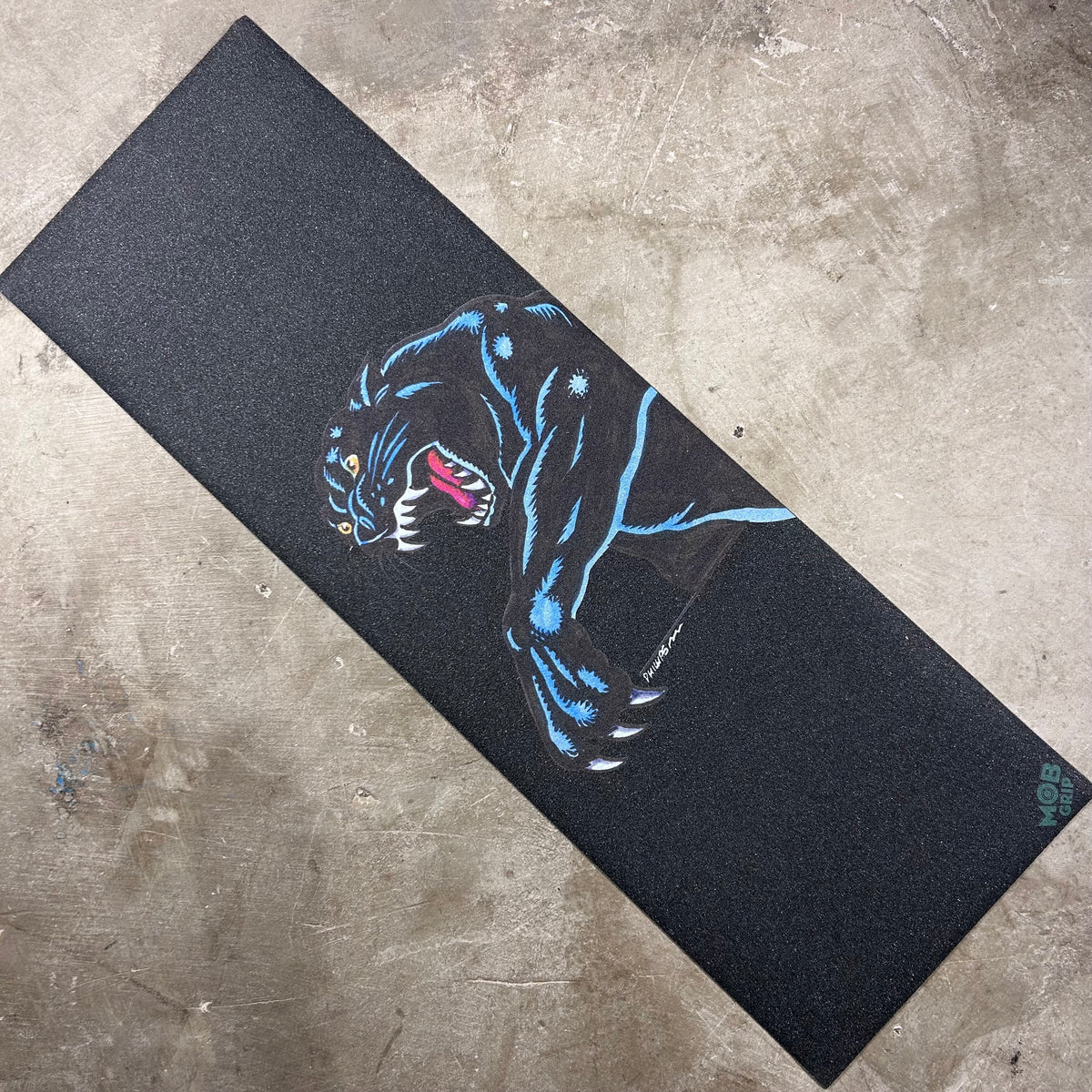 MOB Grip - Santa Cruz Natas Kaupas Sketch Panther 11" Mob Skateboard Griptape