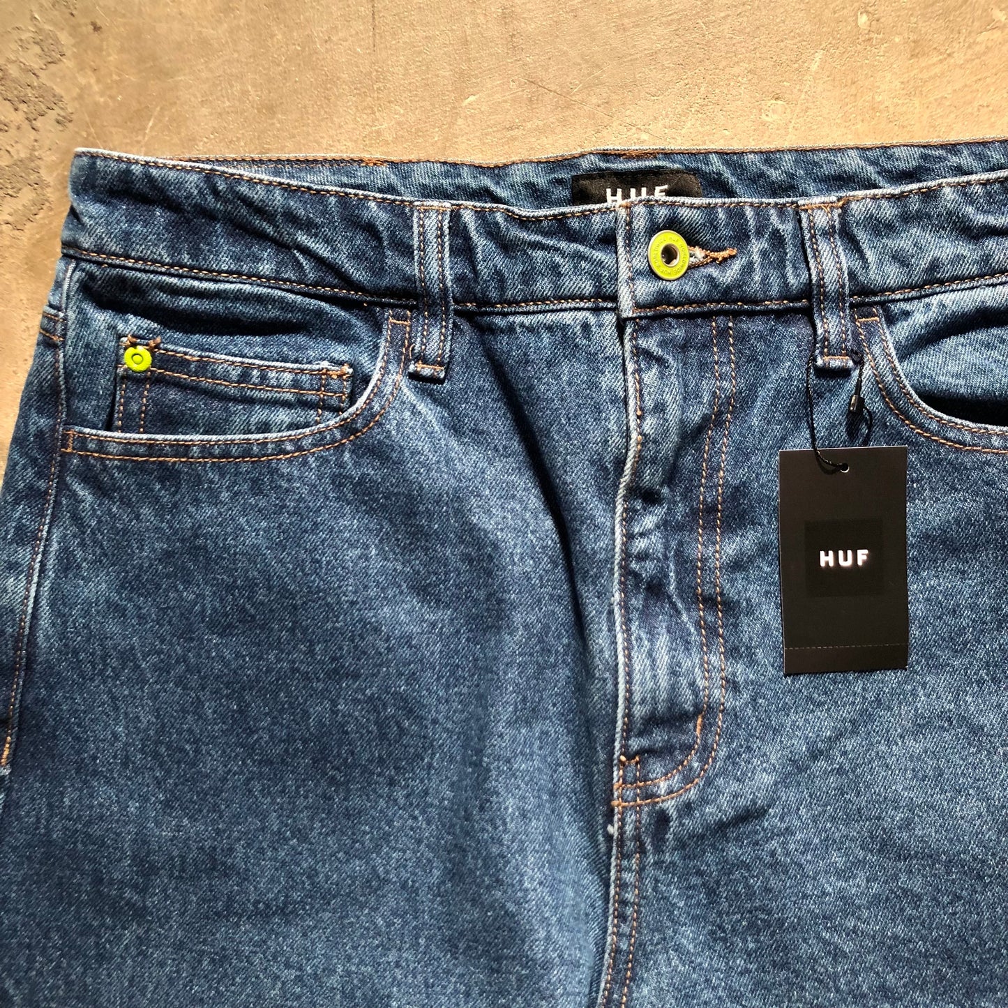 HUF - Original Denim Pant - Stone Wash Blue
