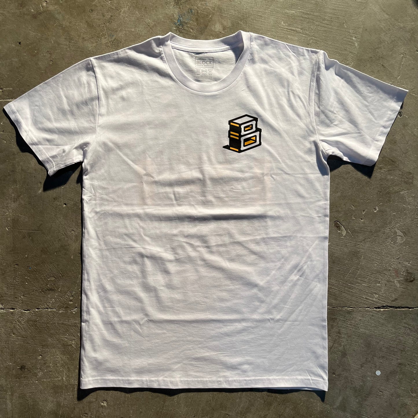 Block - Another Roots Logo T-Shirt - White