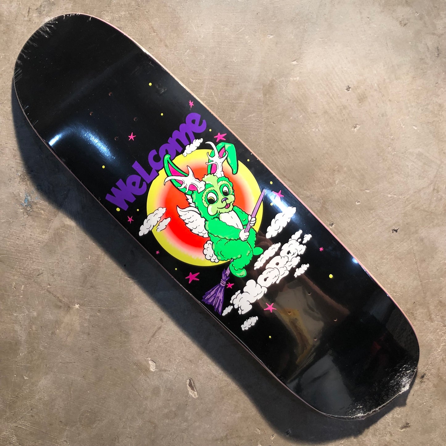 Welcome Skateboards - Nora Vasconcellos Full Moon on Sphynx Deck - 8.8" Black