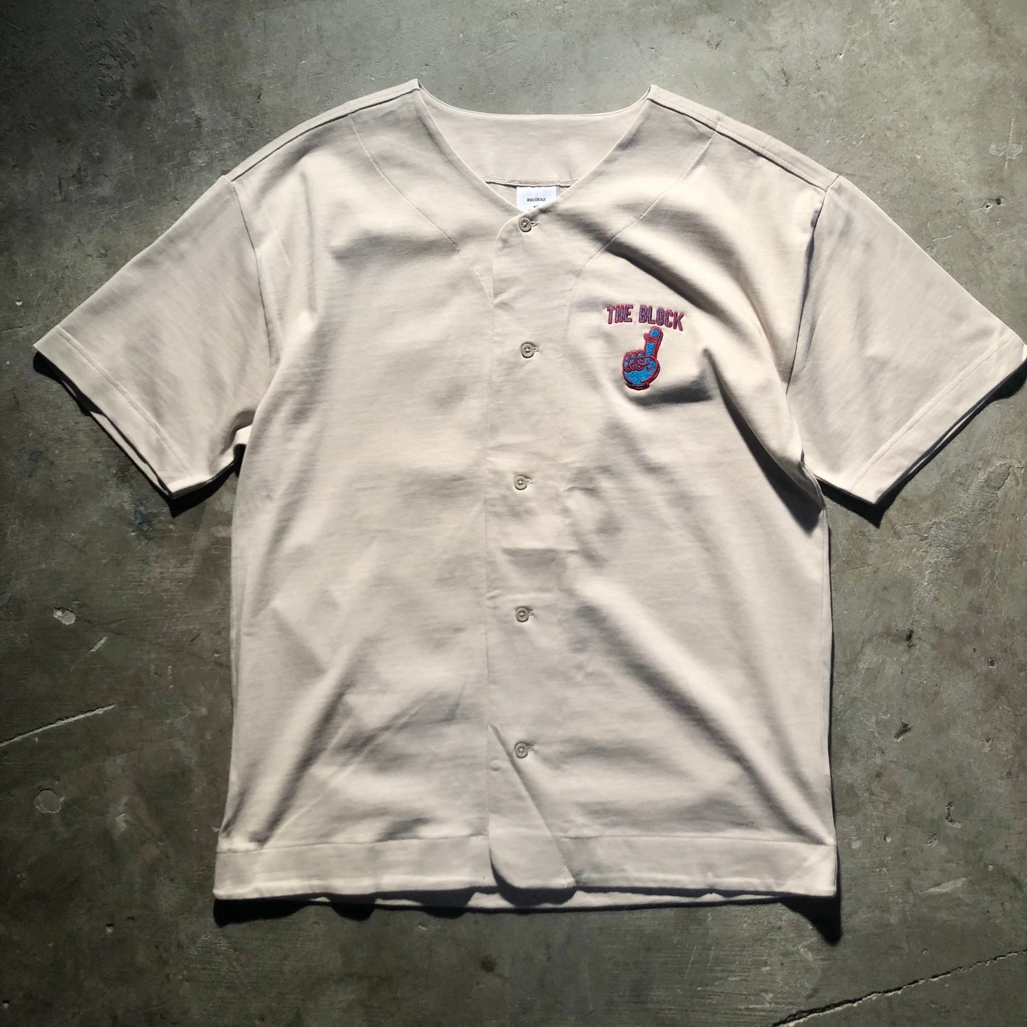 Block - Home Plate Henley Jersey - Natural