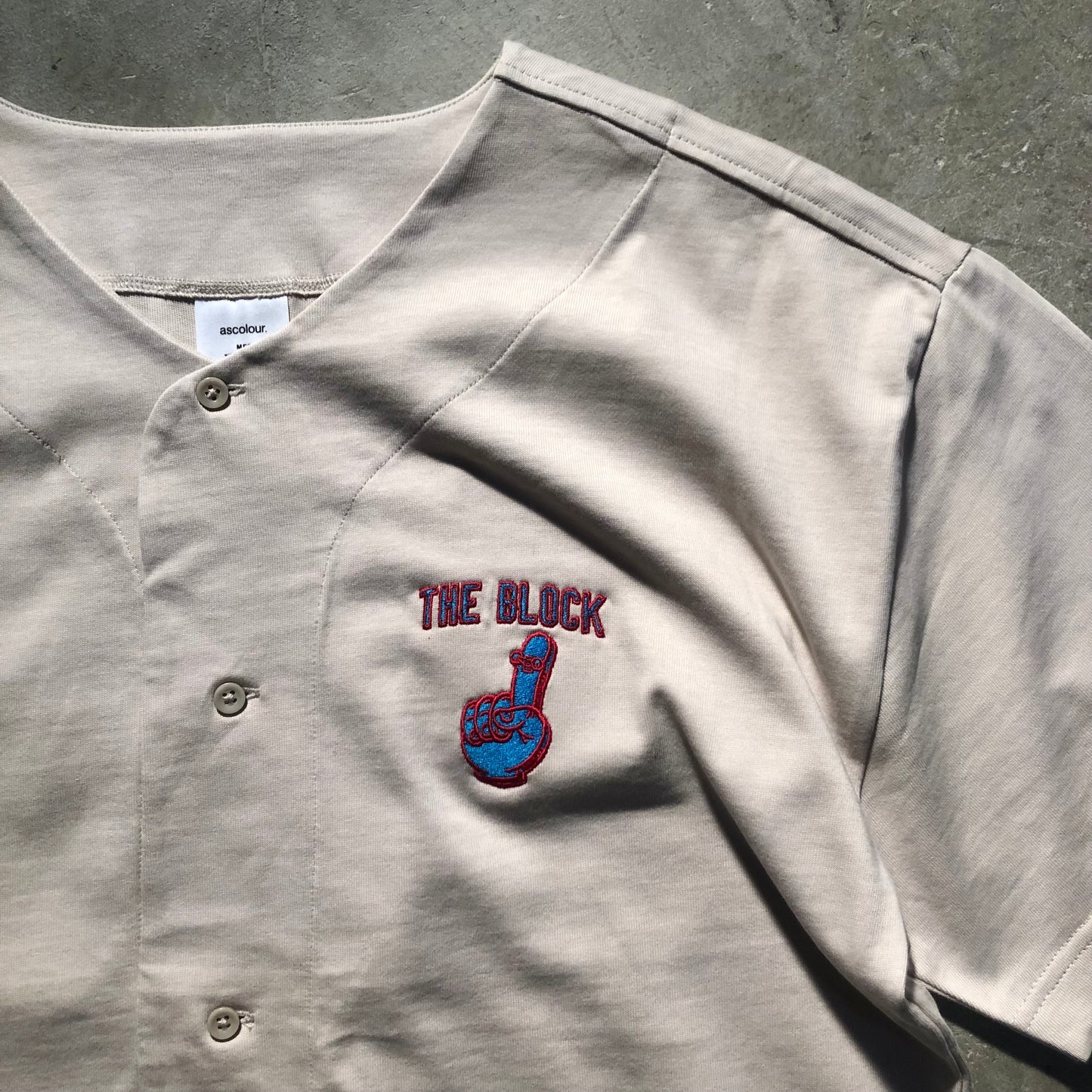 Block - Home Plate Henley Jersey - Natural