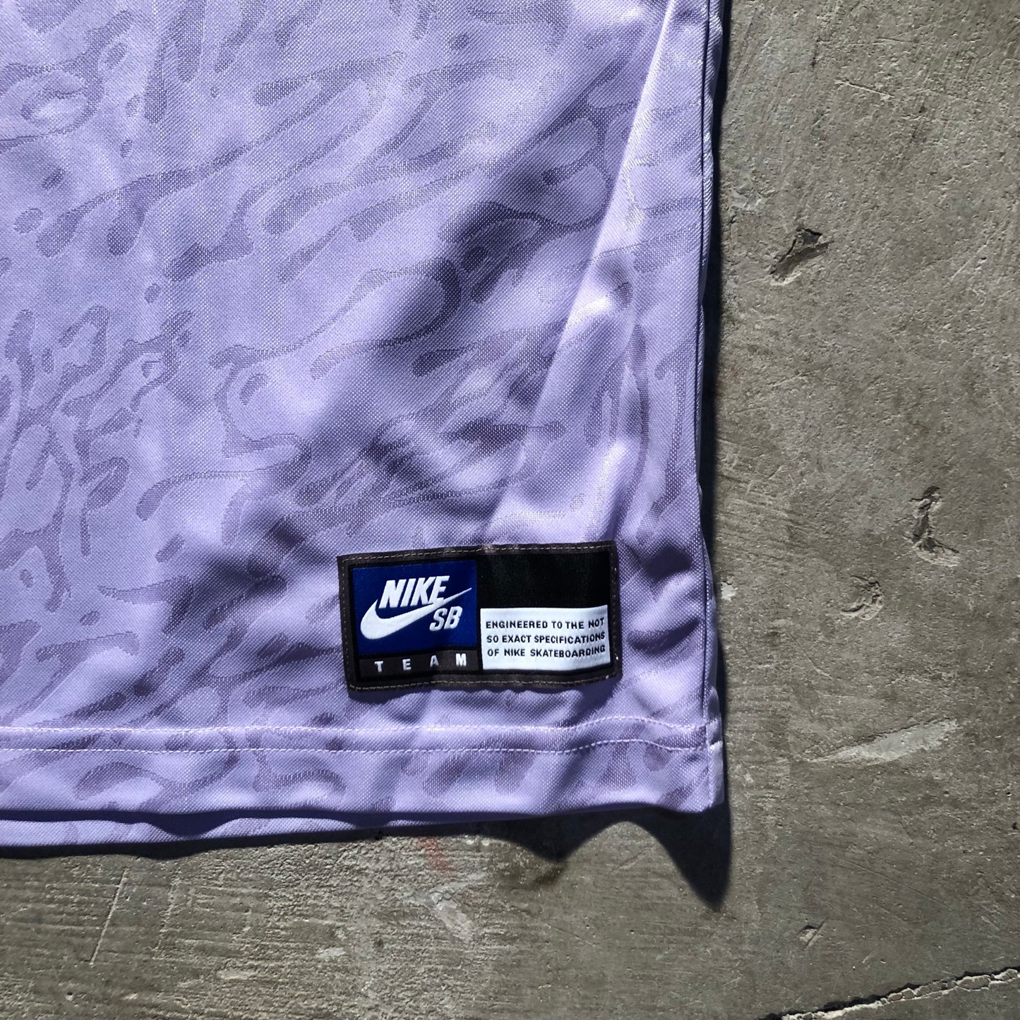 Nike SB - Dri-Fit Jacquard Skate Jersey - Hydrangeas / Sail / White
