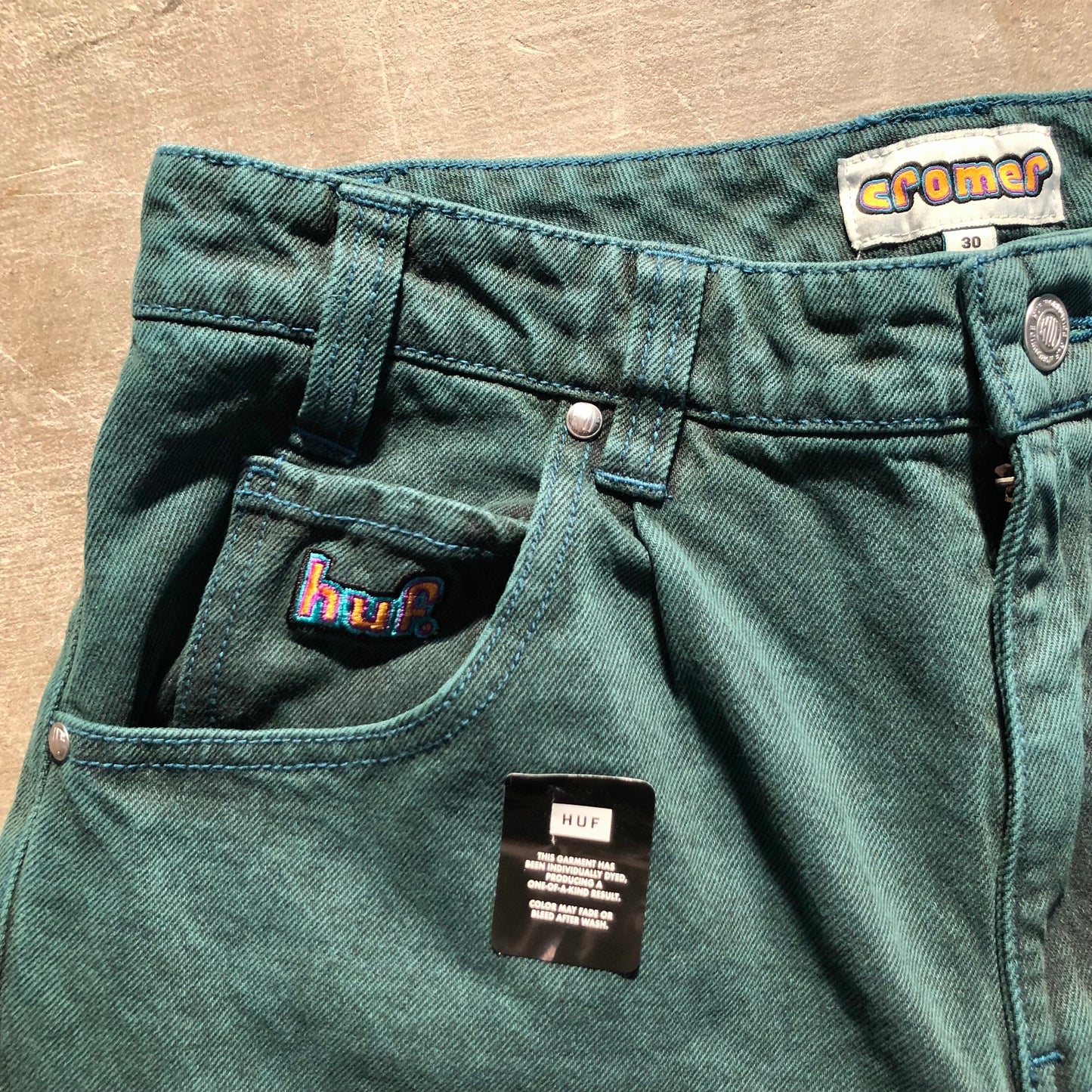 HUF - Cromer Denim Short - Sea Green