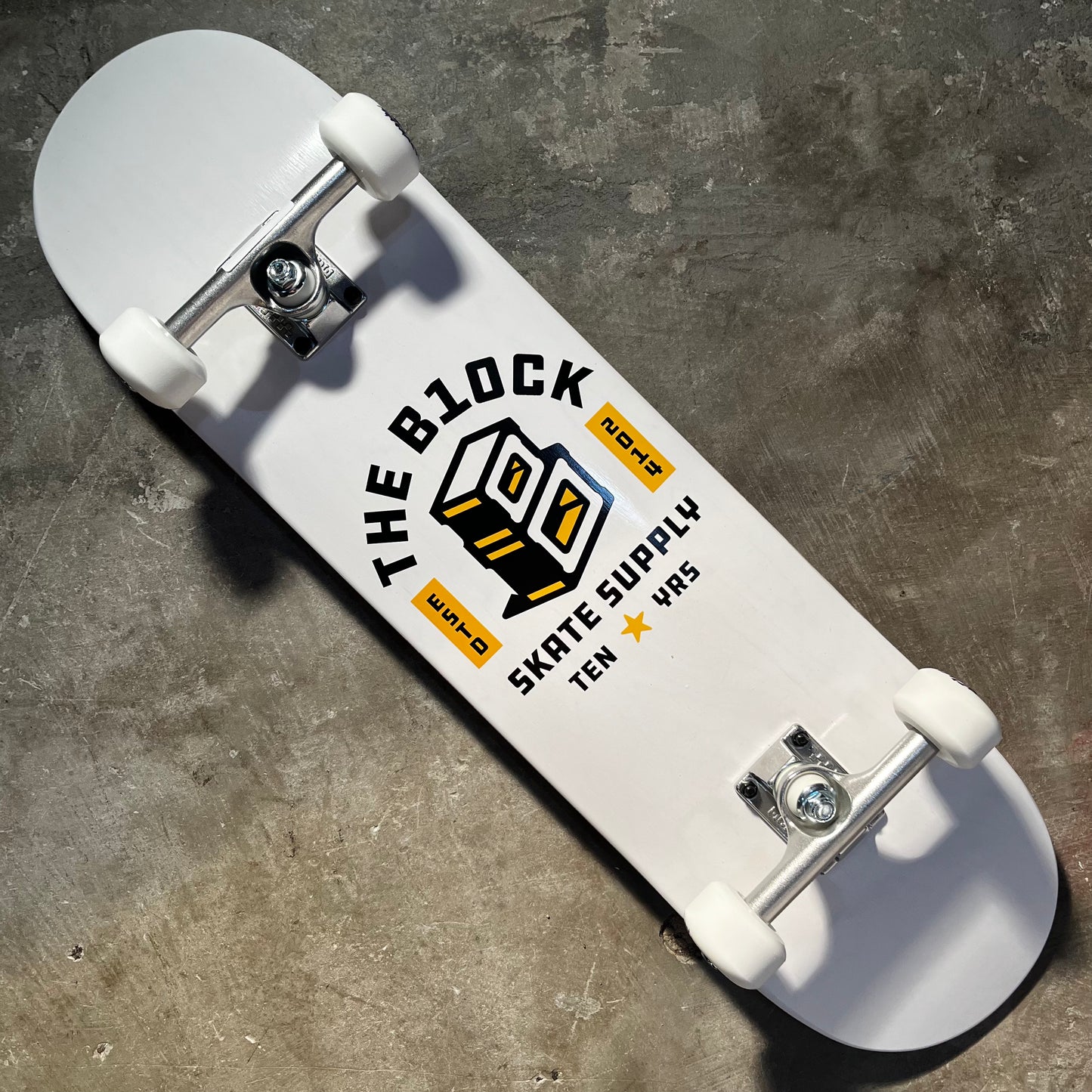 Block - 10 Year Anniversary Complete - White