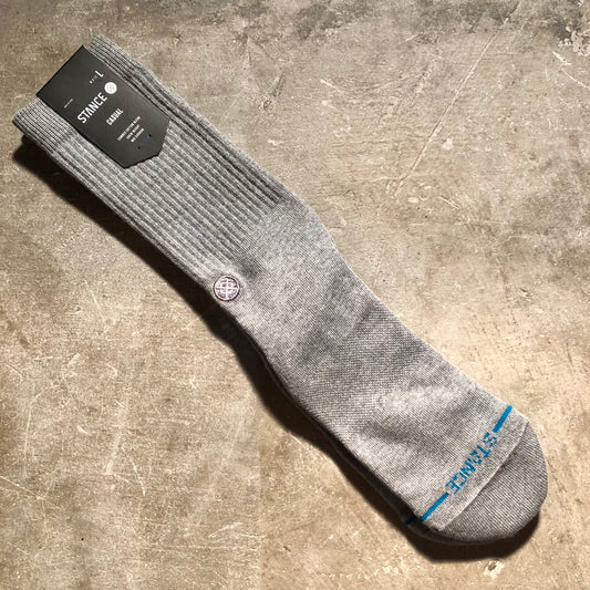 Stance Socks - Icon Crew Sock - Heather Grey