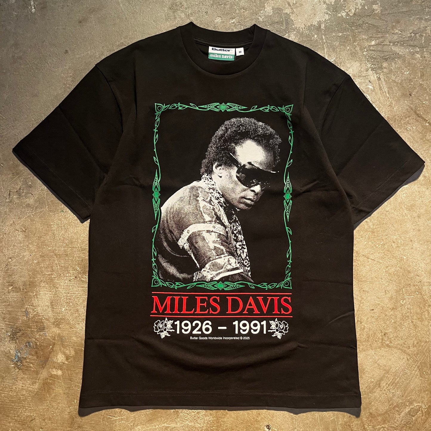 Butter Goods - Miles Davis Thanks Tee - Black