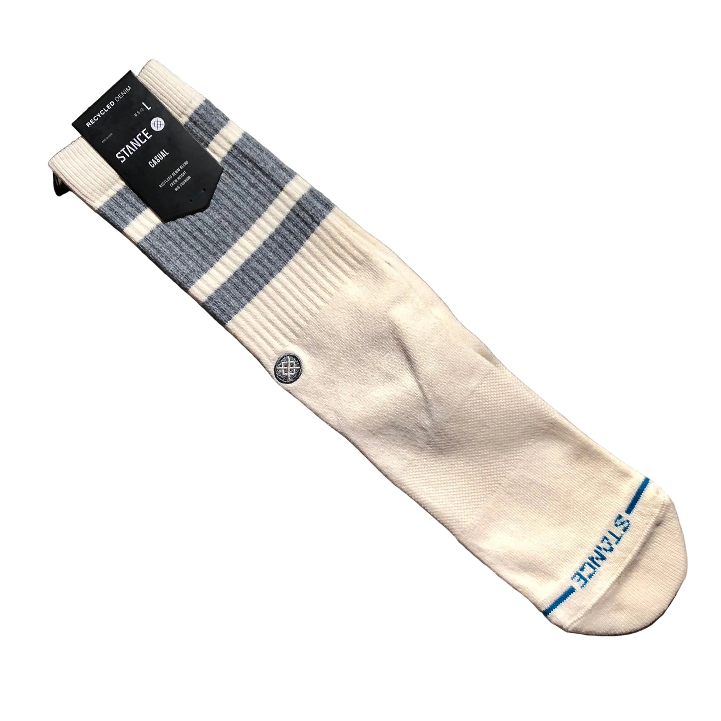 Stance Socks - Boyd Recycled Denim Crew Sock - Denim / Canvas