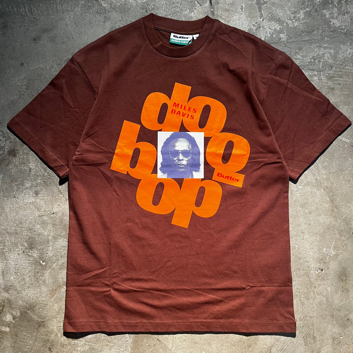 Butter Goods - Miles Davis Doo-Bop Tee - Brown