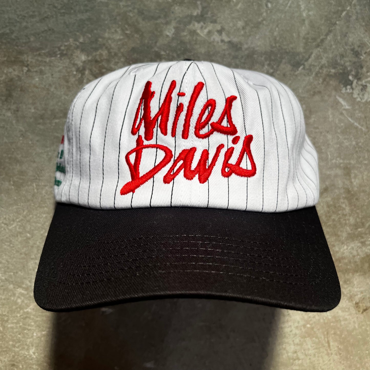 Butter Goods - Miles Davis Thanks 6 Panel Cap - White / Black