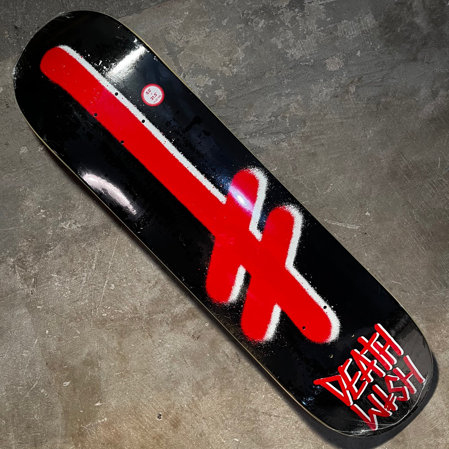 Deathwish Skateboards - Gang Logo Deck - Black / Red