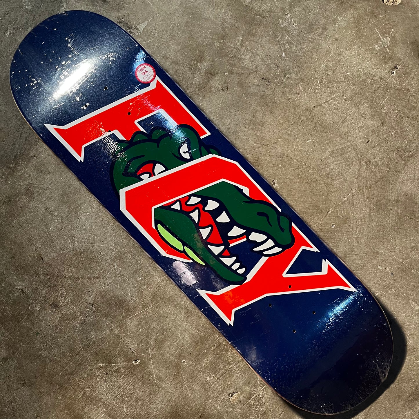 Deathwish Skateboards - Jamie Foy Gator Blue Twin Tail Deck - 8.5"