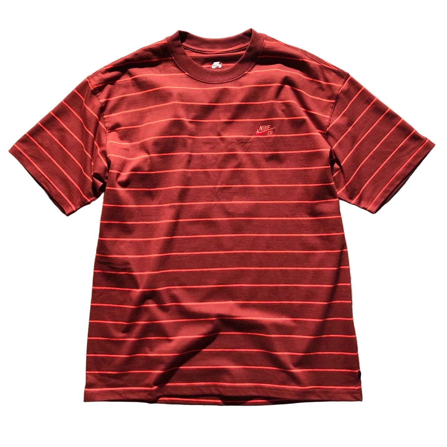 Nike SB - Striped Tee - Dark Team Red