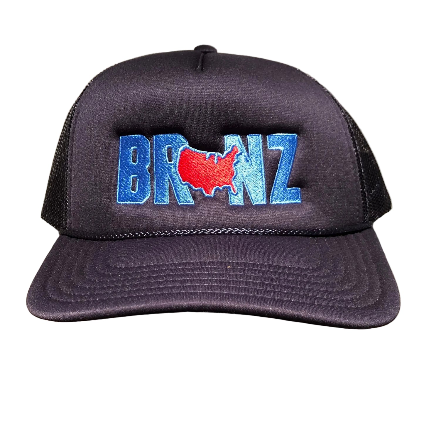 Bronze 56K - BRNZ Mesh Snapback Trucker Hat - Navy