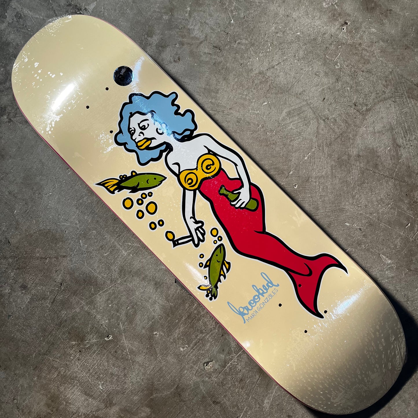 Krooked Skateboards - Gonz Mermaid Deck - 8.25"