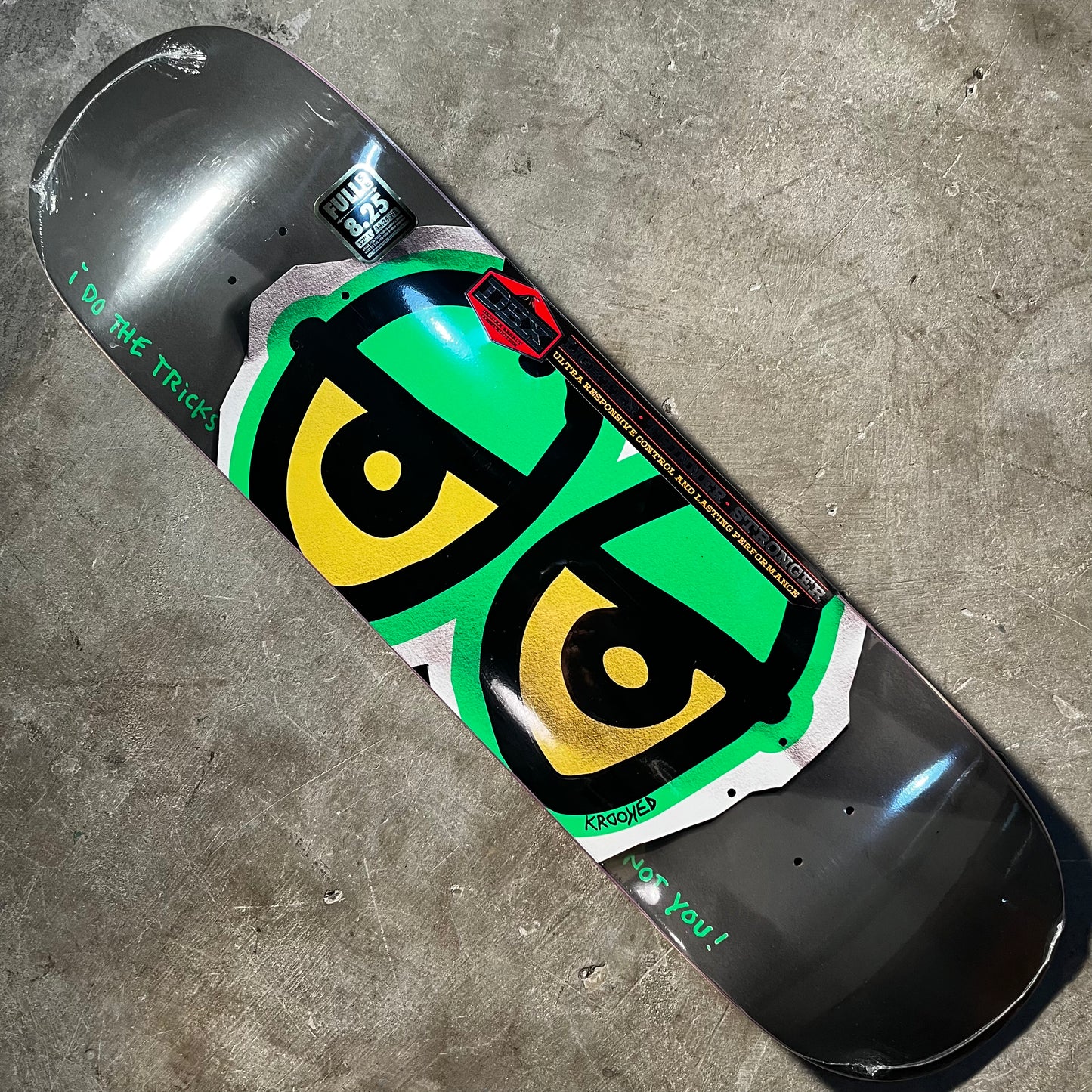 Krooked Skateboards - DBX Eyes Full SE Deck - 8.25" Light Green