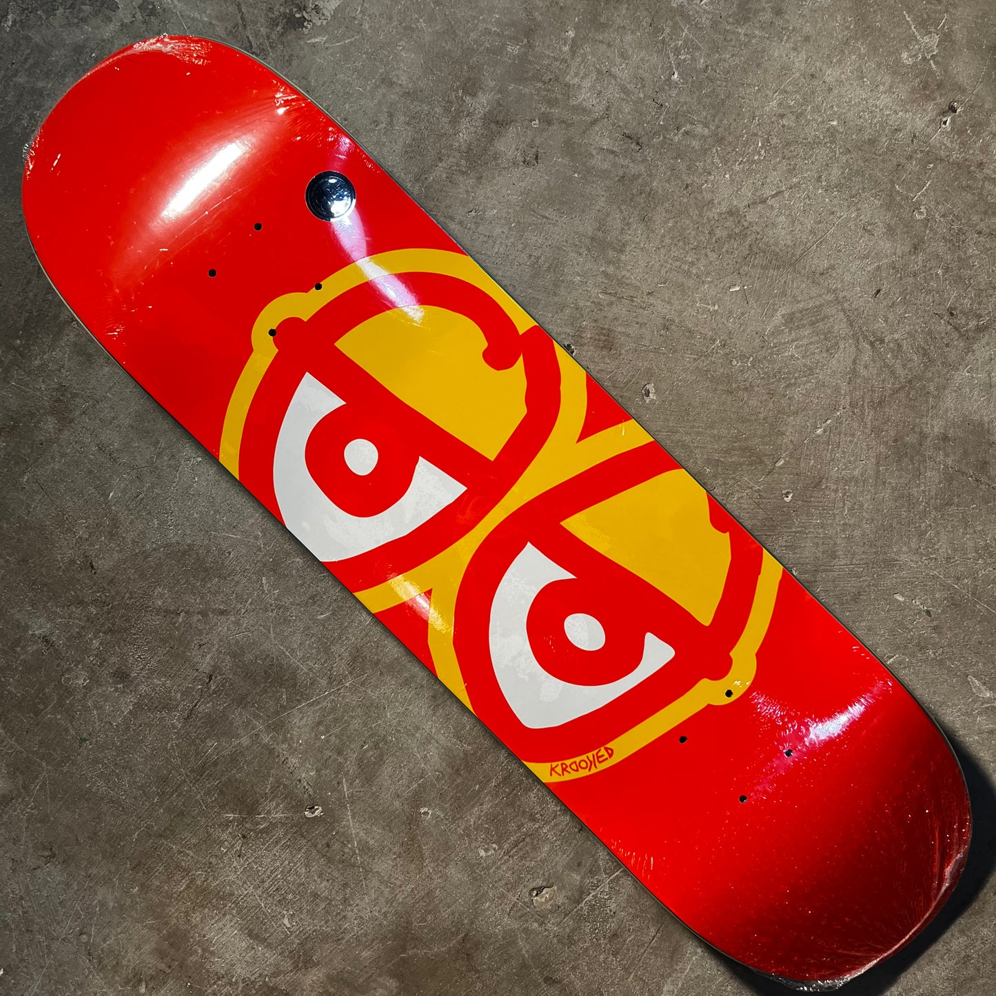 Krooked Skateboards - Team Eyes Deck - 8.25" Red