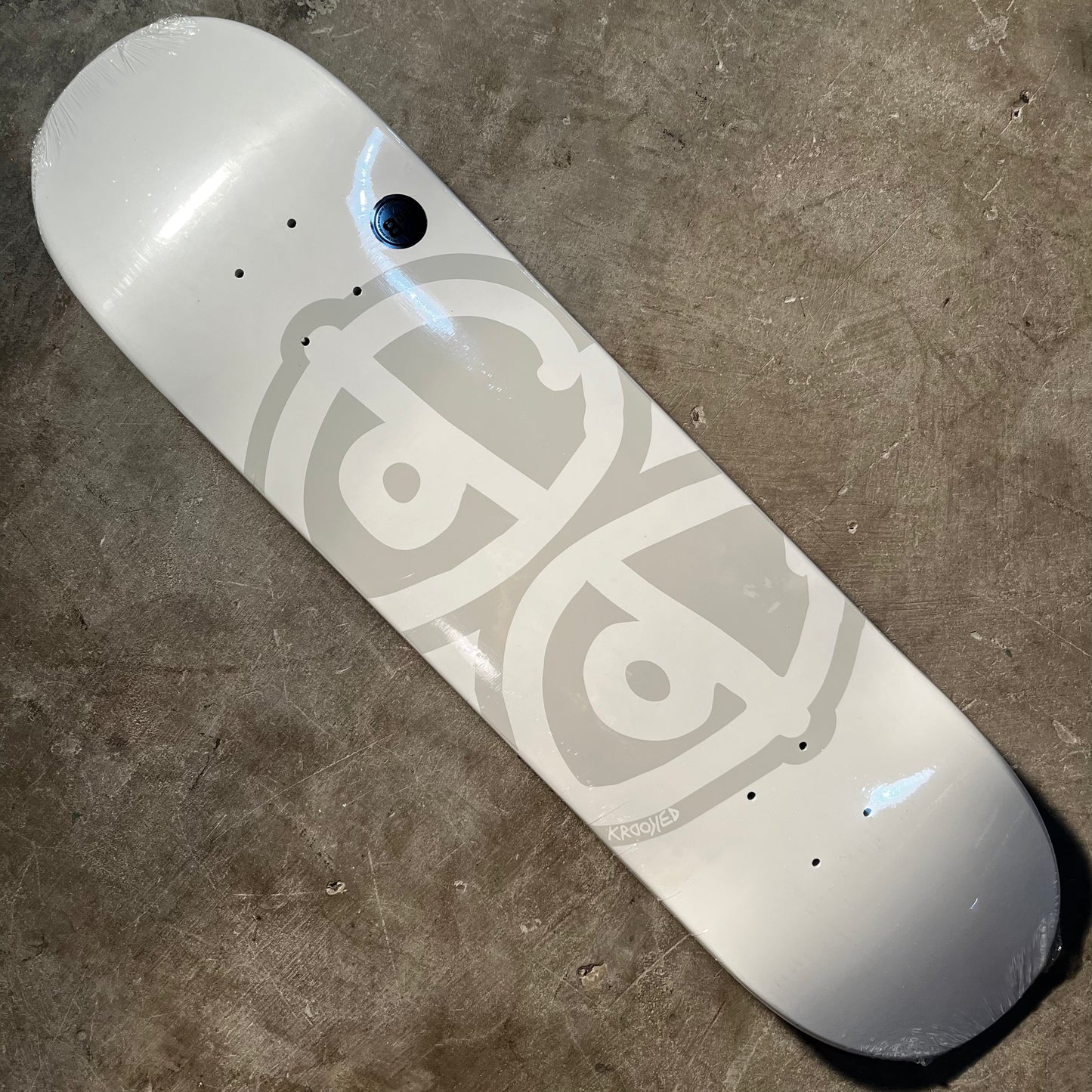 Krooked Skateboards - Team Eyes Deck - 8.06" White