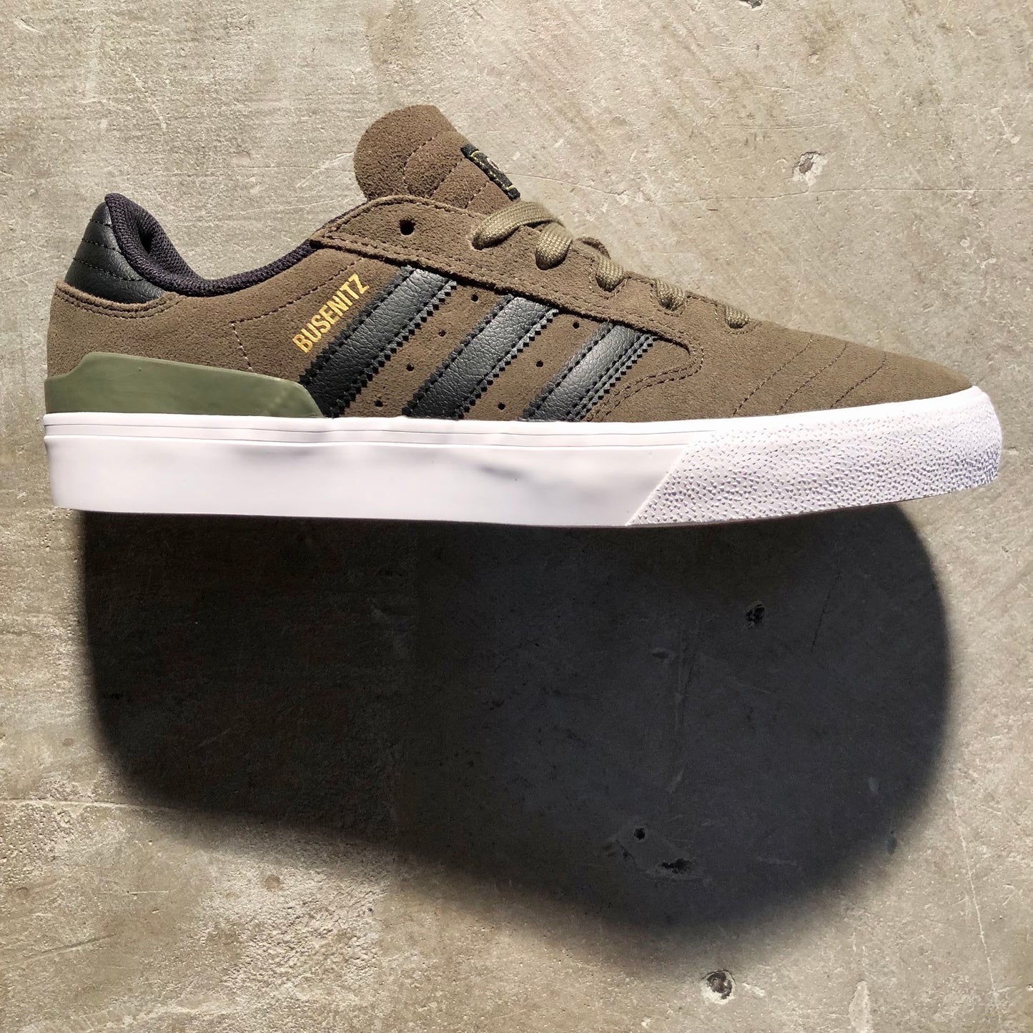 Adidas - Busenitz Vulc II Shoe - Olive Strata / Core Black / Cloud White