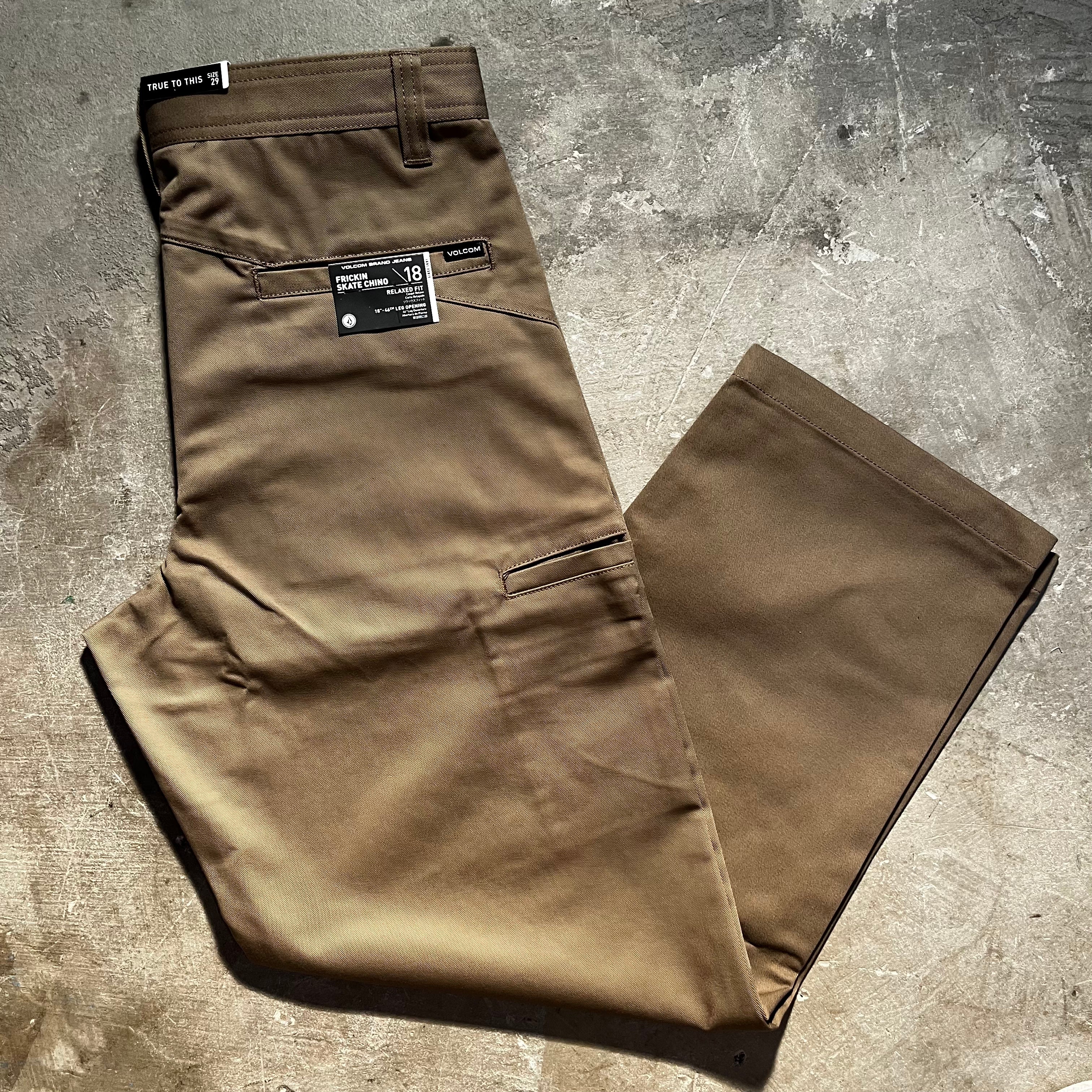 Volcom Frickin Skate Chino Pant Teak – The Block