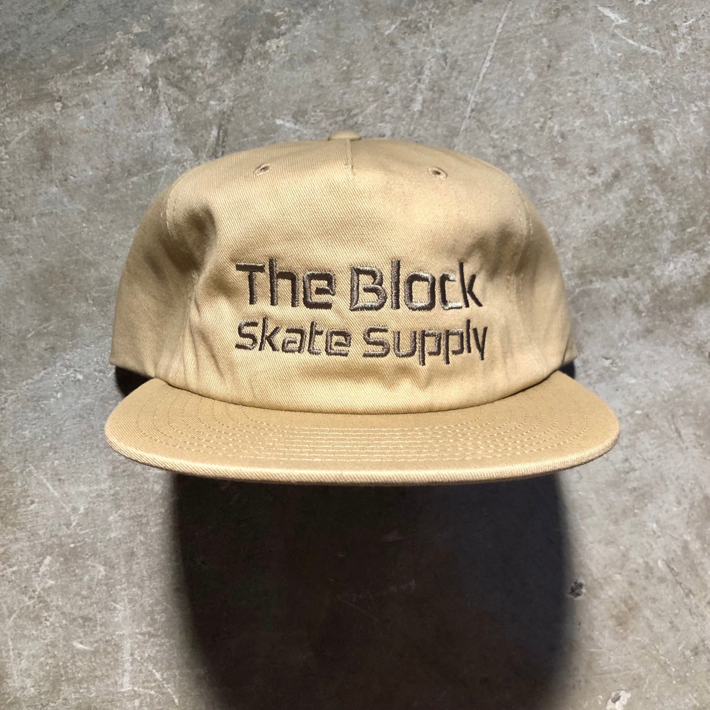 Block - Block Type Logo Snapback Hat - Khaki / Army Green