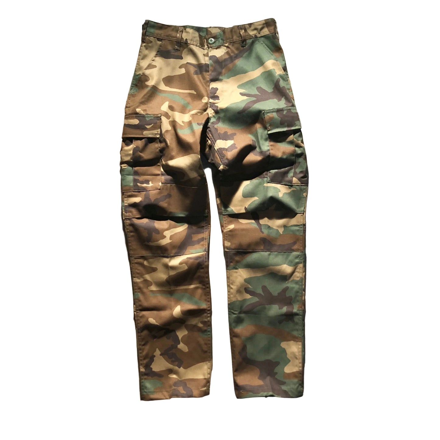 Block - Roots Logo Cargo Pants - Woodland Camo