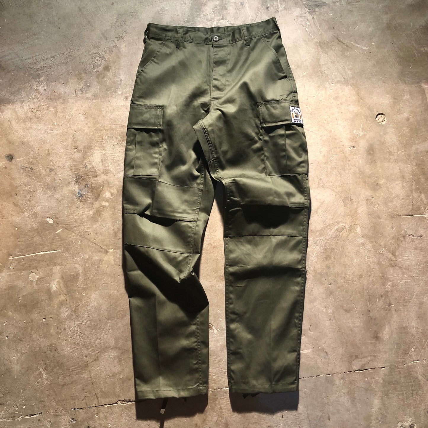 Block - Roots Logo Cargo Pants - Olive Drab
