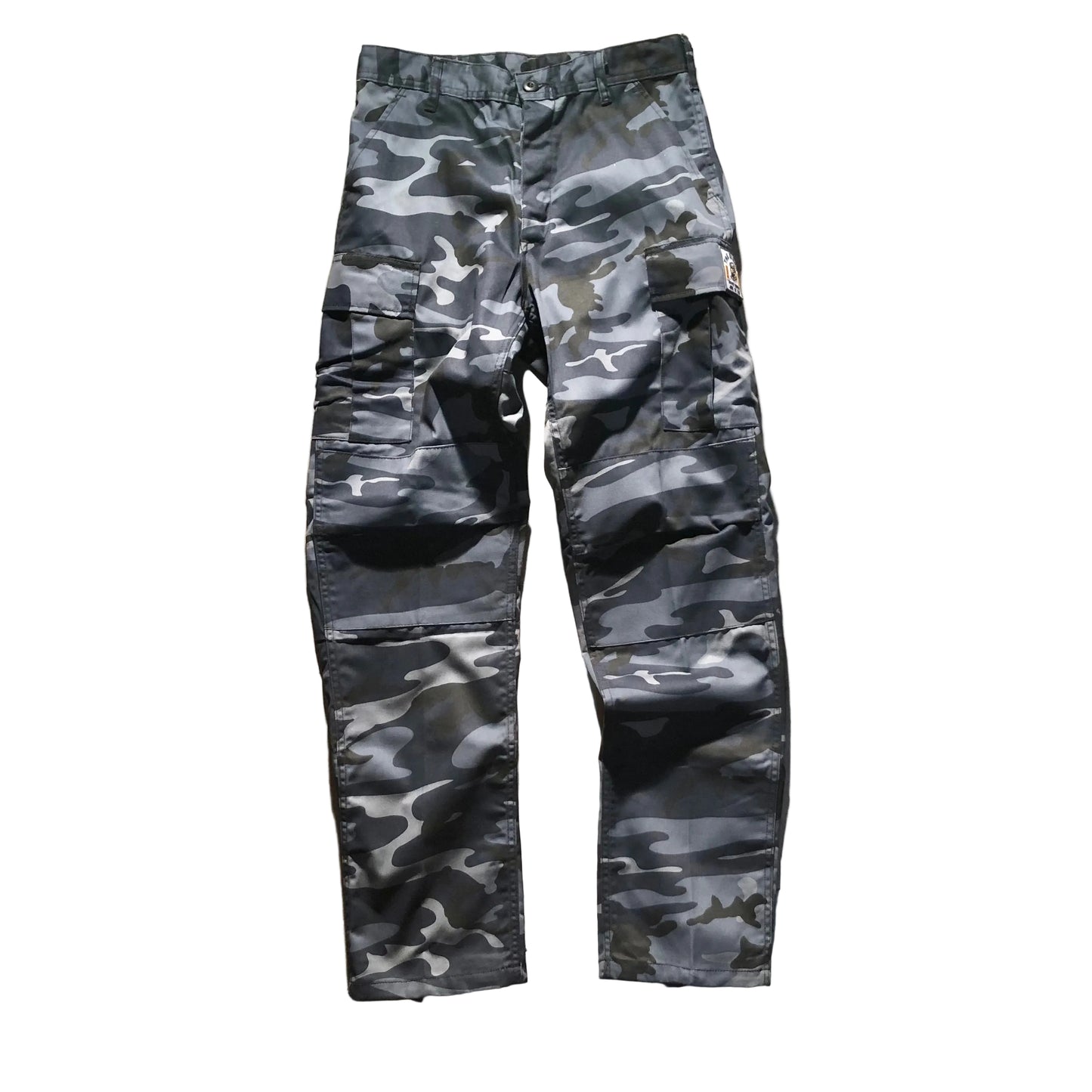 Block - Roots Logo Cargo Pants - Midnight Blue Camo