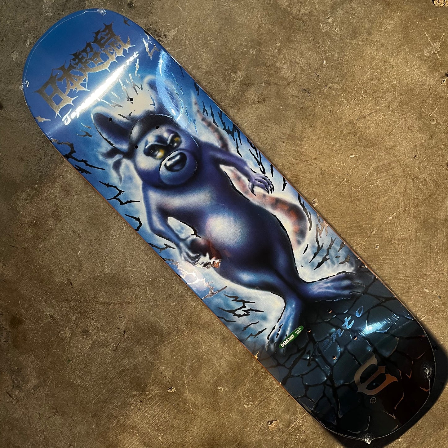 Evisen Skateboards - Kento Yoshioka Rat Holding Skull Deck - 8.25"