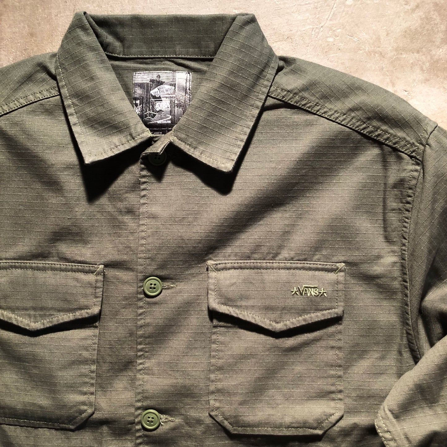 Vans - Skate Atiba Haze Military Overshirt - Pine
