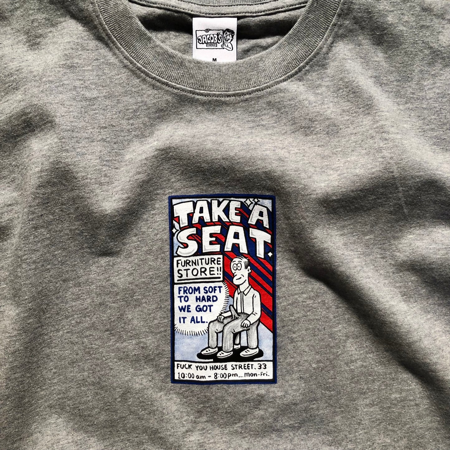 Polar Skate Co. - Take A Seat Tee - Heather Grey