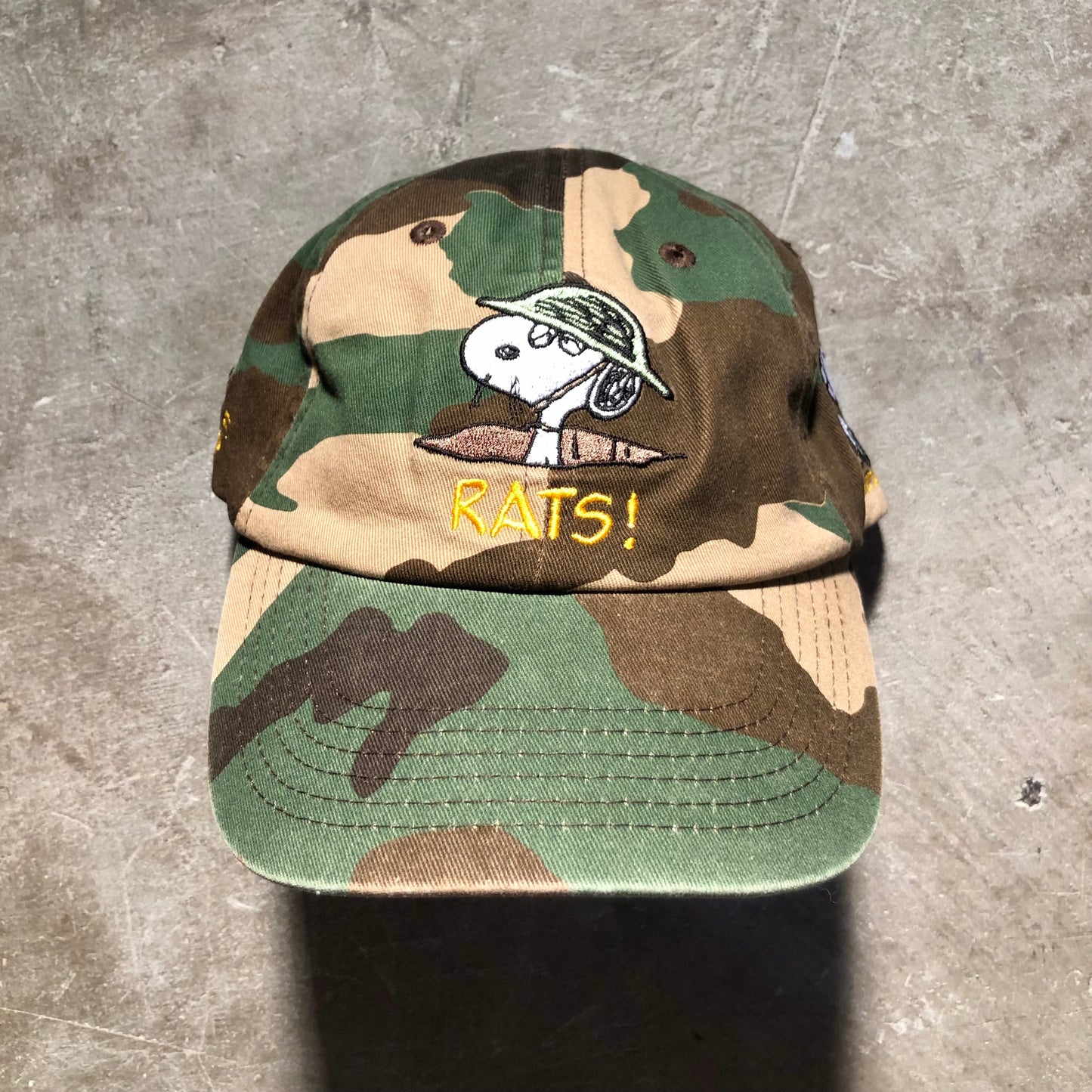 Butter Goods - Peanuts Rats 6 Panel Strapback Hat - Washed Camo