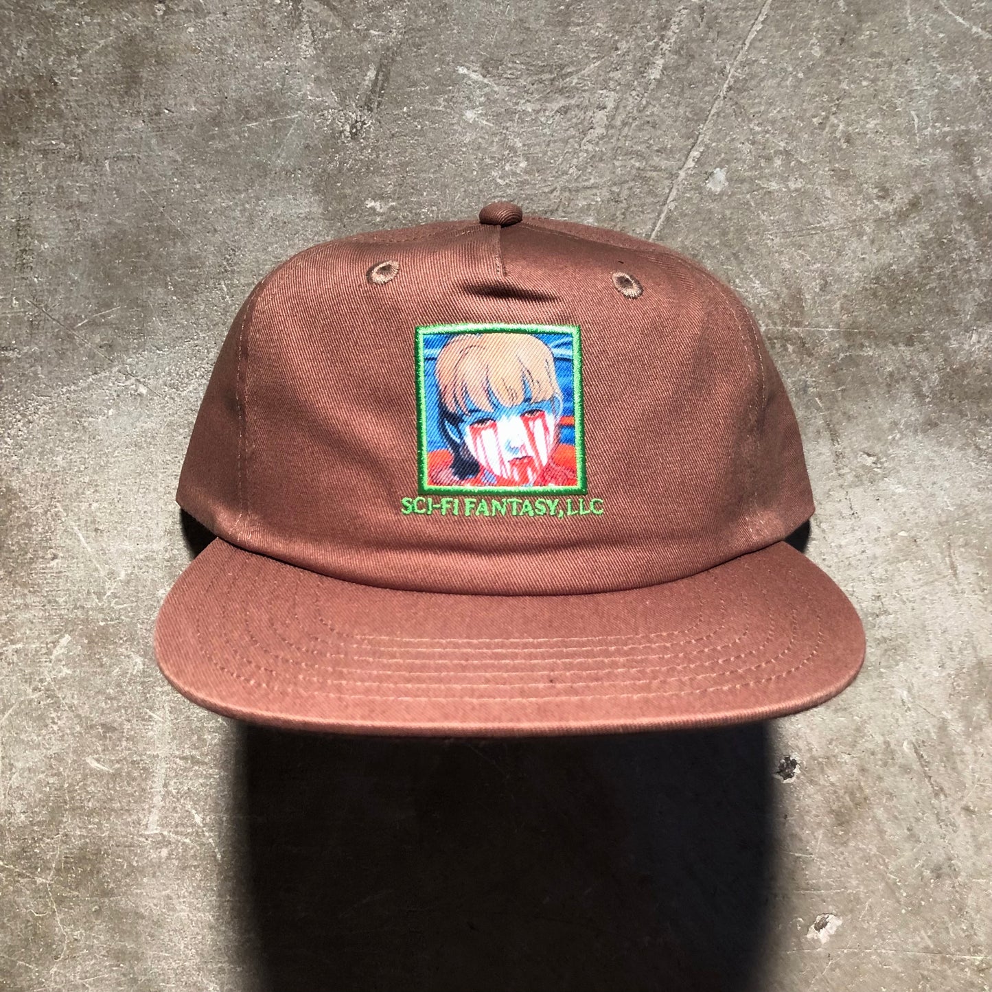 Sci-Fi Fantasy - Leaking Eyes Snapback Hat - Brown