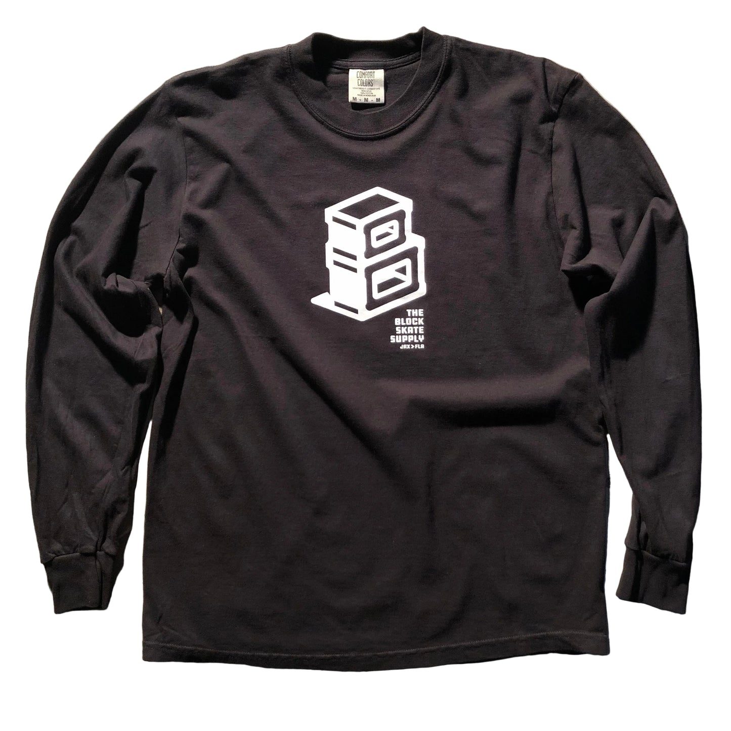 Block - Roots Centerpiece Logo Long Sleeve Tee - Black